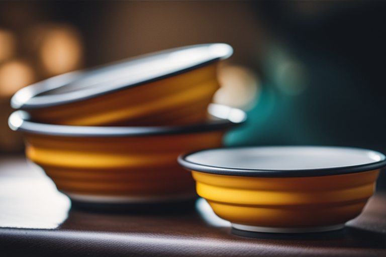 Image of collapsible bowls for food and water